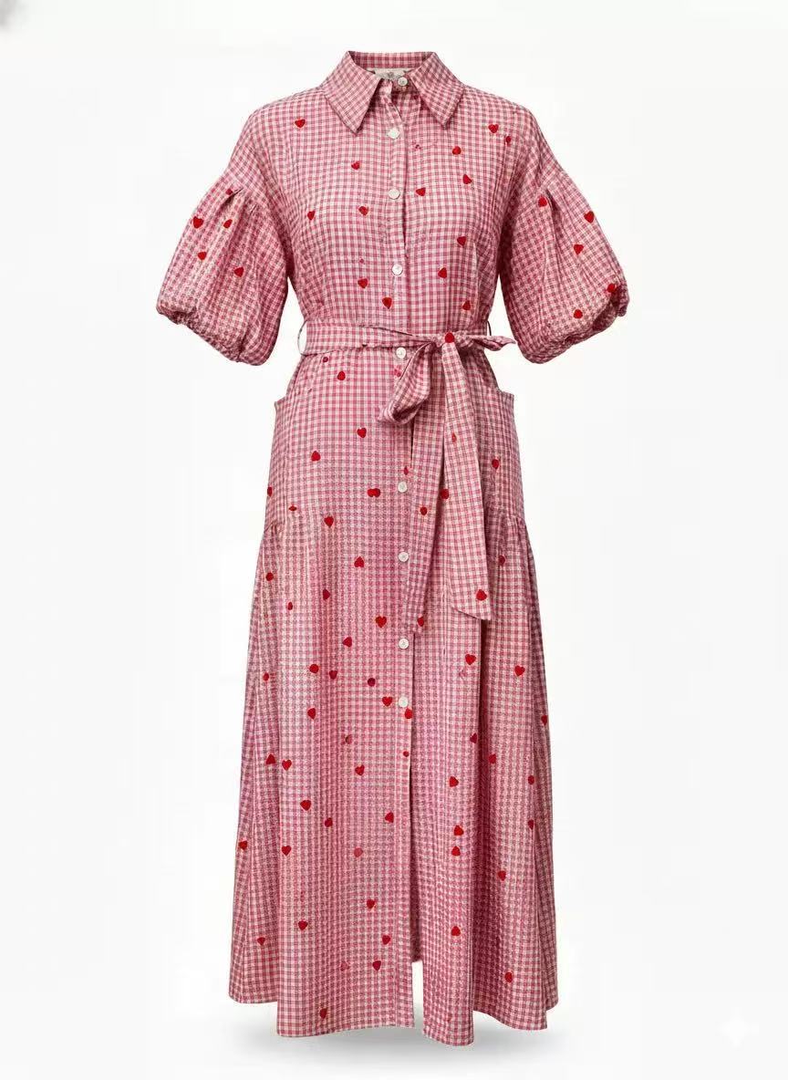 Women's Casual Plaid Maxi Shirt Dress👗BUY 2 GET FREE SHIPPING