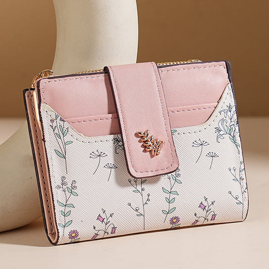 🔥🖤Hot Sale:50% OFF🔥Floral Print Short Wallet for Women
