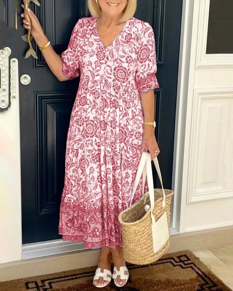 New Style-49% OFF💝🔥V-neck cozy Bohemian Latest Style Dress
