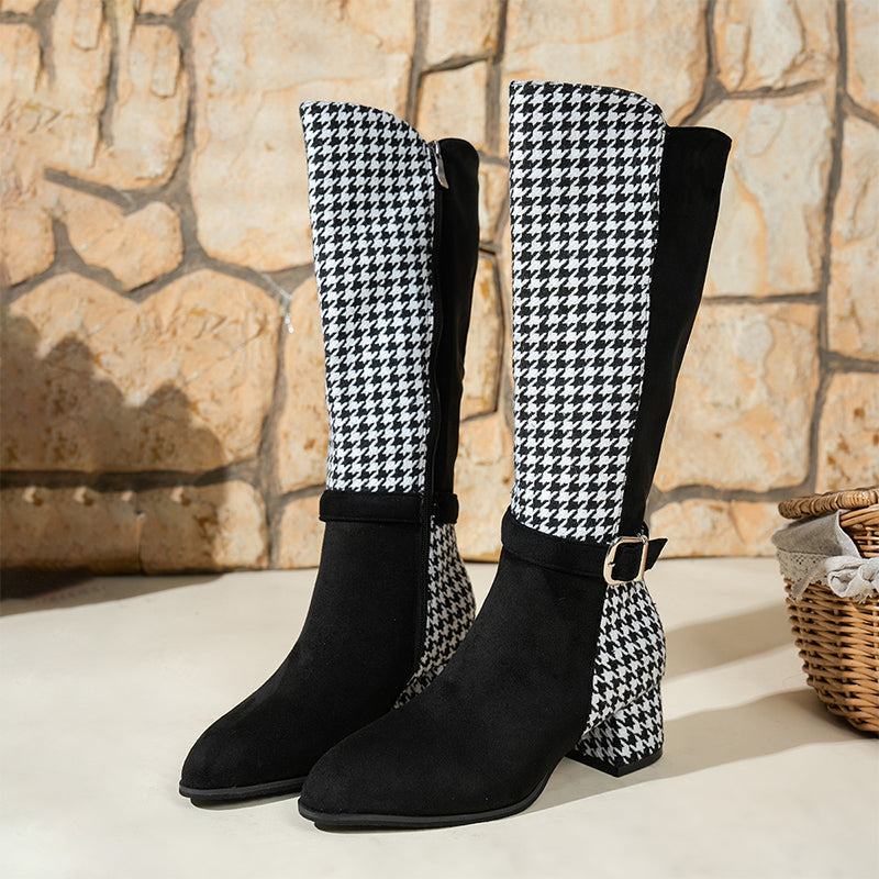 Women's Chunky Heel Knee-High Boots【FREE SHIPPING】