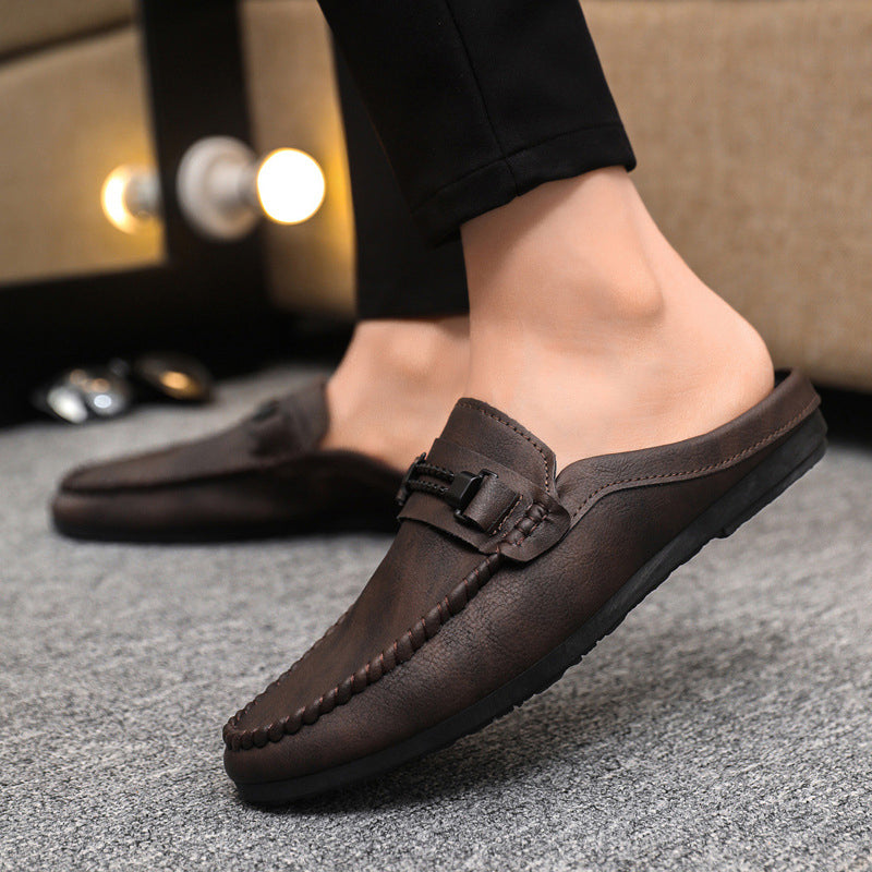 Men's Casual Backless Loafer Mules