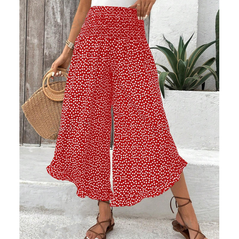 Women's Flowy High Waist Wide-Leg Pants