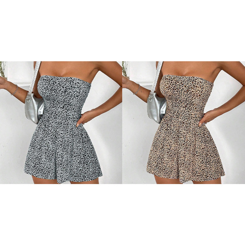 Women's Strapless A-Line Romper