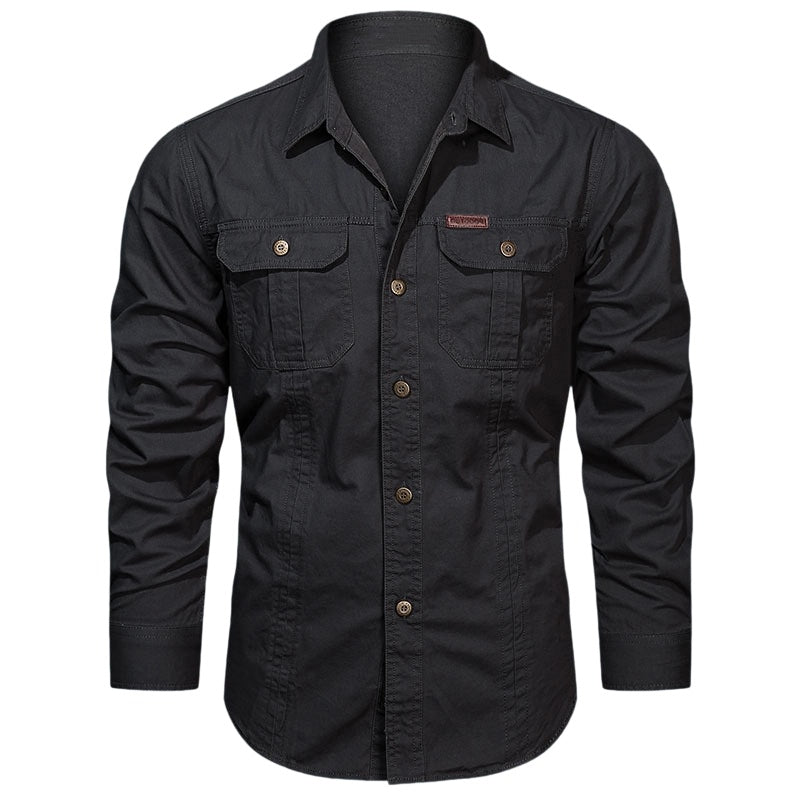 🔥2026 New Arrival & Hot Sale🔥 Men’s Long Sleeve Cotton Workwear Shirt – Durable, Comfortable & Perfect for Everyday Work ✨💪
