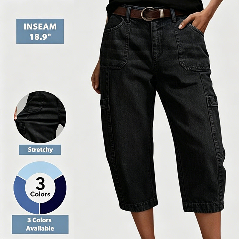 📢Mid-Season Sale: 50% off – limited time ⏰Women's Casual Stretchy Cropped Denim Pants