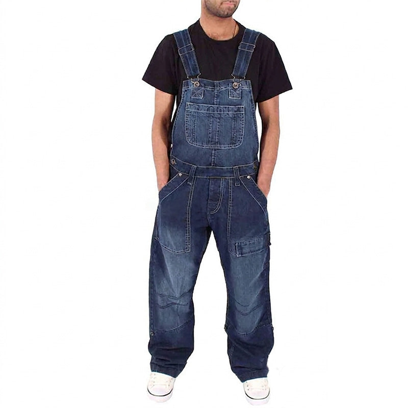 Men's Classic Fit Denim Overalls