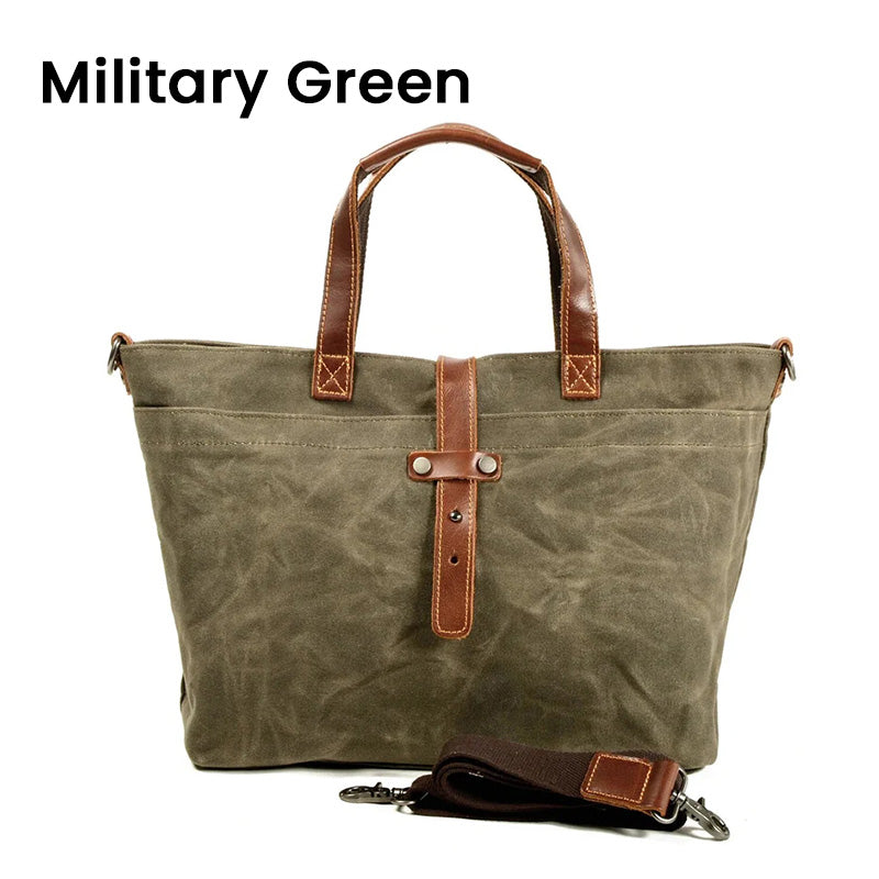 Gift Choice Vintage Waxed Canvas Tote Bag【FREE SHIPPING】