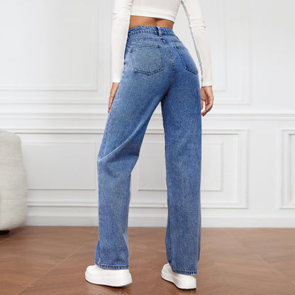 ⏰New Exclusive Flash Sale 50% OFF🔥Casual High Waist Multi-Pocket Wide Leg Stretchy Jeans