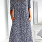 💫Hot Sale💛Casual Women Scoop Neck Floral Dress (8 Colors with Pockets)