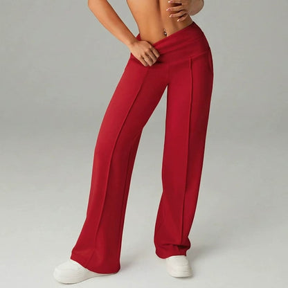 🎁2026 New Arrivals 50% OFF💥50K+ SOLD💕Women's Plain Loose Straight Leg Pants