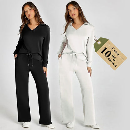 ☁️40% OFF!👍Women's 2 Piece Sets Outfits Casual Long Sleeve Sweatsuits Sets