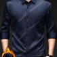 Men's Warm Striped Shirt with Comfort Fit