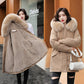 Woman’s Winter Loose Hooded Synthetic Fleece Thickened Parka Coat【FREE SHIPPING】