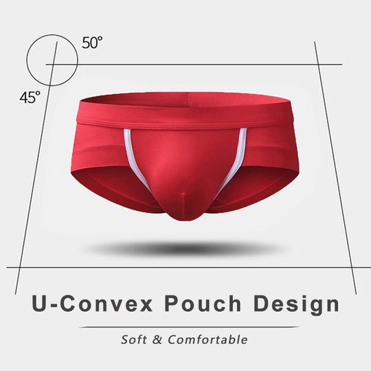 Men's Breathable U Convex Pouch Briefs
