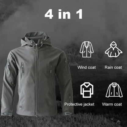 🔥New 2024 hot sale 🔥Men's Waterproof Lightweight Softshell Waterproof Outer Jacket