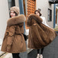 Woman’s Winter Loose Hooded Synthetic Fleece Thickened Parka Coat【FREE SHIPPING】