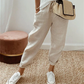 👖Casual Cotton and Linen Pants for Women – Breathable, High-Waisted & Ankle-Length Elegance🤍