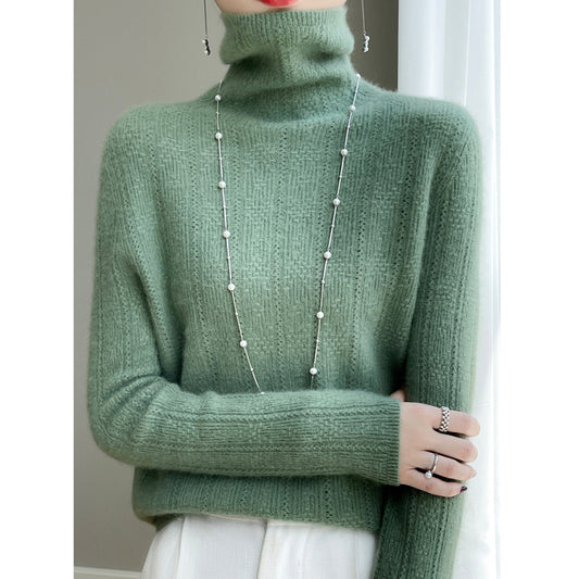 Women's Pullover Turtleneck Knitted Sweater-BUY 2 FREE SHIPPING