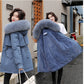 Woman’s Winter Loose Hooded Synthetic Fleece Thickened Parka Coat【FREE SHIPPING】