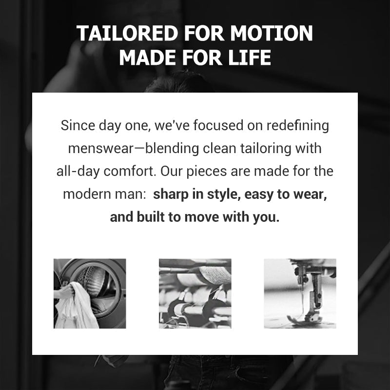 Men’s Casual Slim-Fit Solid Color Pants+Belt ❄️