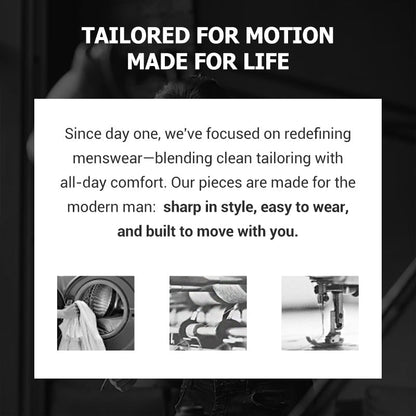 Men’s Casual Slim-Fit Solid Color Pants+Belt ❄️