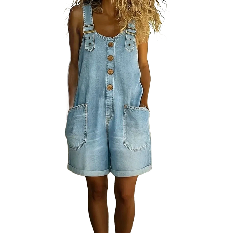 ⌛Limited-time offer-Women's Casual Denim Romper