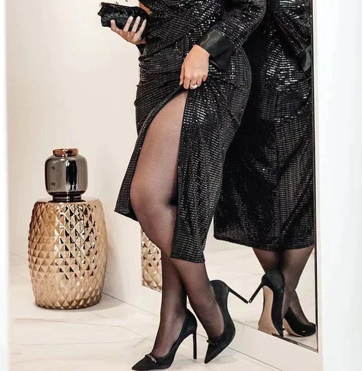 🔥BUY 1 GET 1 Free🔥Pearlescent Silk Stockings Sexy Nylon Pantyhose