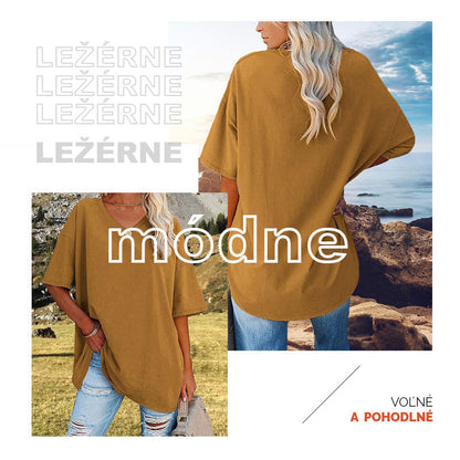 🌷2026 Summer Sale 50% OFF☀️Women's Summer Half Sleeve Casual Loose Fit Cotton Tunic T-shirt
