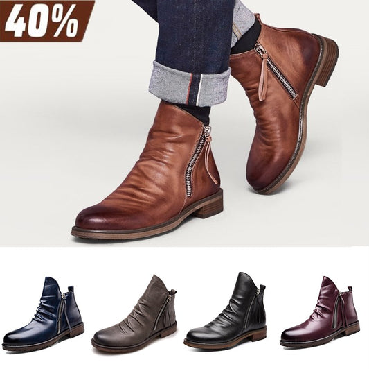 Men's Leather Vintage Leather Boots【FREE SHIPPING】