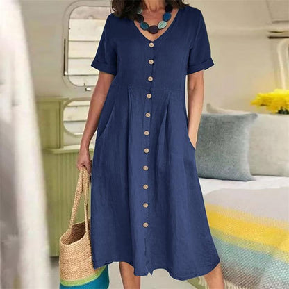 Women's Casual V-Neck Dress