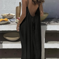 ❄️💕Hot Sale 60% OFF!💃Women's Solid Color Backless Cami Dress