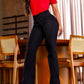 Stretch flare jeans with a high waist