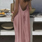 ❄️💕Hot Sale 60% OFF!💃Women's Solid Color Backless Cami Dress