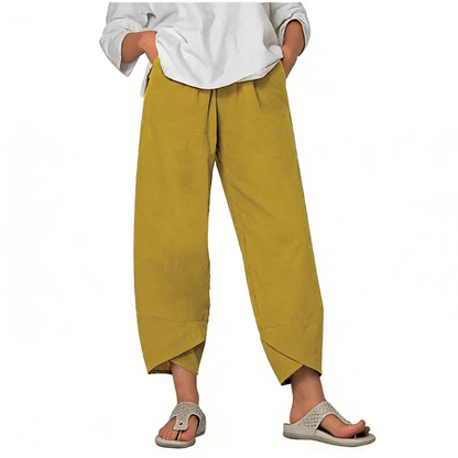 💥Limited Sale 70% OFF💥Vintage Asymmetrical Elastic Waist Pockets Pants