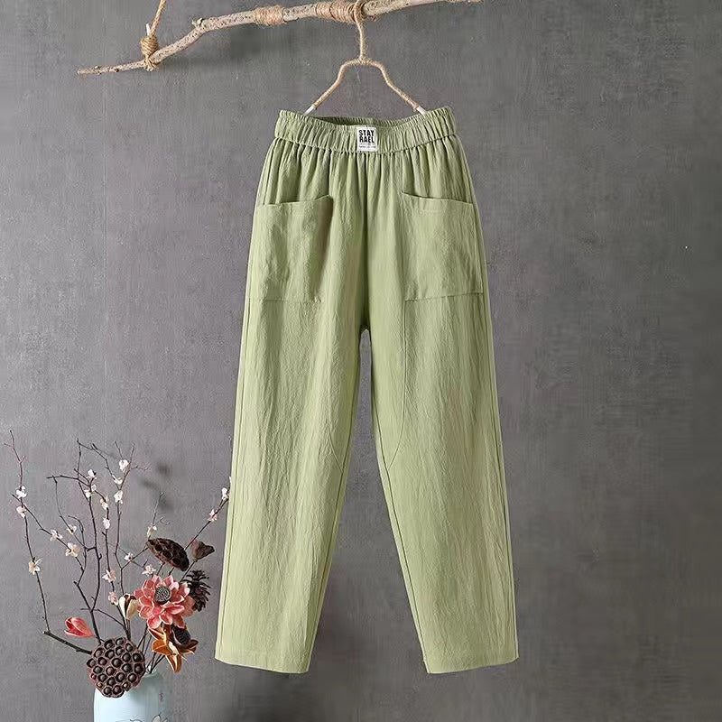 🔥 Hot Sale! 2026 New Women's Loose Pants – Elastic High Waist, Soft & Breathable. 50% OFF TODAY！