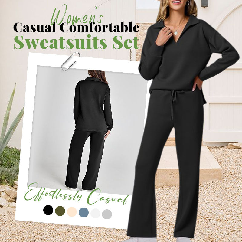 ☁️40% OFF!👍Women's 2 Piece Sets Outfits Casual Long Sleeve Sweatsuits Sets