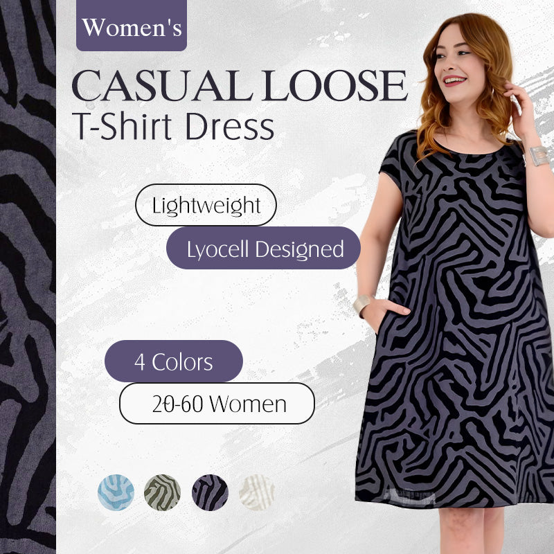 🎁✨2026 New Boho Vintage Casual T-Shirt Dress💃