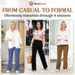 💖LAST DAY SALE 50% OFF💷2026 Women's New Type Casual High Waist Stretch Pants