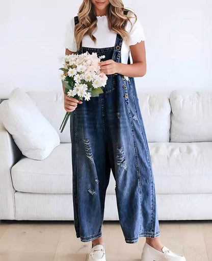 🛑50% OFF NOW! Adorable Button Jumpsuit & Denim Overalls Deal 🎉