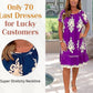🌸Specials  49%OFF🌸Geometric Pattern Multi Print Square Neck Dress
