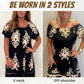 🌸Specials  49%OFF🌸Geometric Pattern Multi Print Square Neck Dress