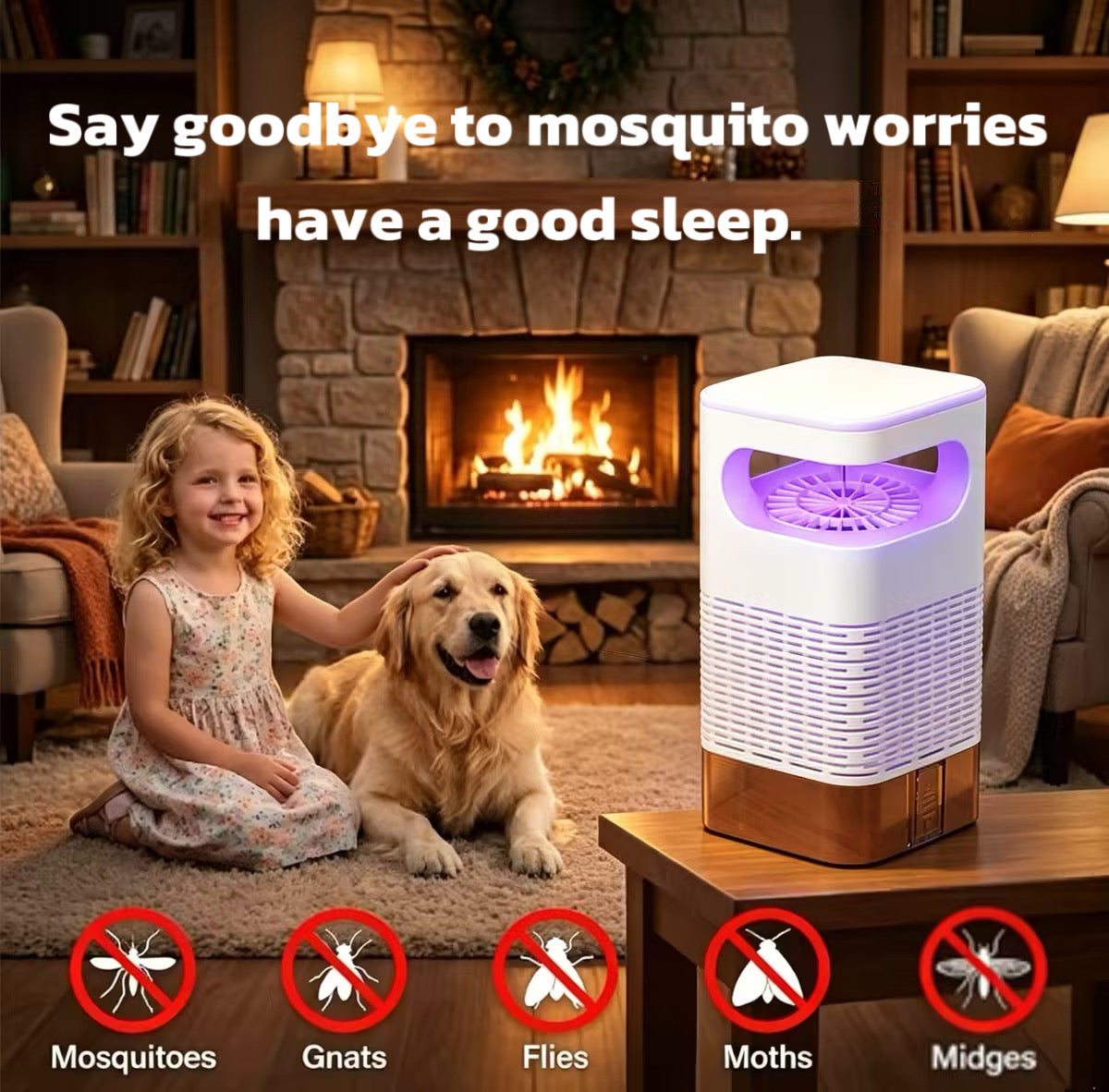 💥Summer Hot Sale 50% OFF🔇🦟UV Fly Trap with Transparent Catch Box