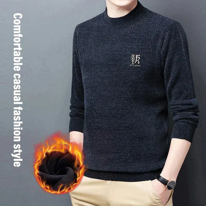 Thick chenille knit jumper lined with fleece