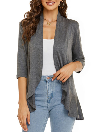 🔥Hot Sale 50% OFF🌸Women's Casual Lightweight Open Front Cardigans👚