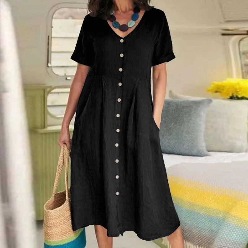 Women's Casual V-Neck Dress