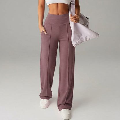 🎁2026 New Arrivals 50% OFF💥50K+ SOLD💕Women's Plain Loose Straight Leg Pants