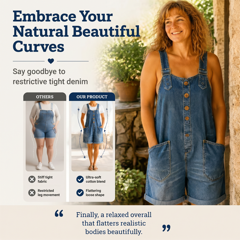 ⌛Limited-time offer-Women's Casual Denim Romper