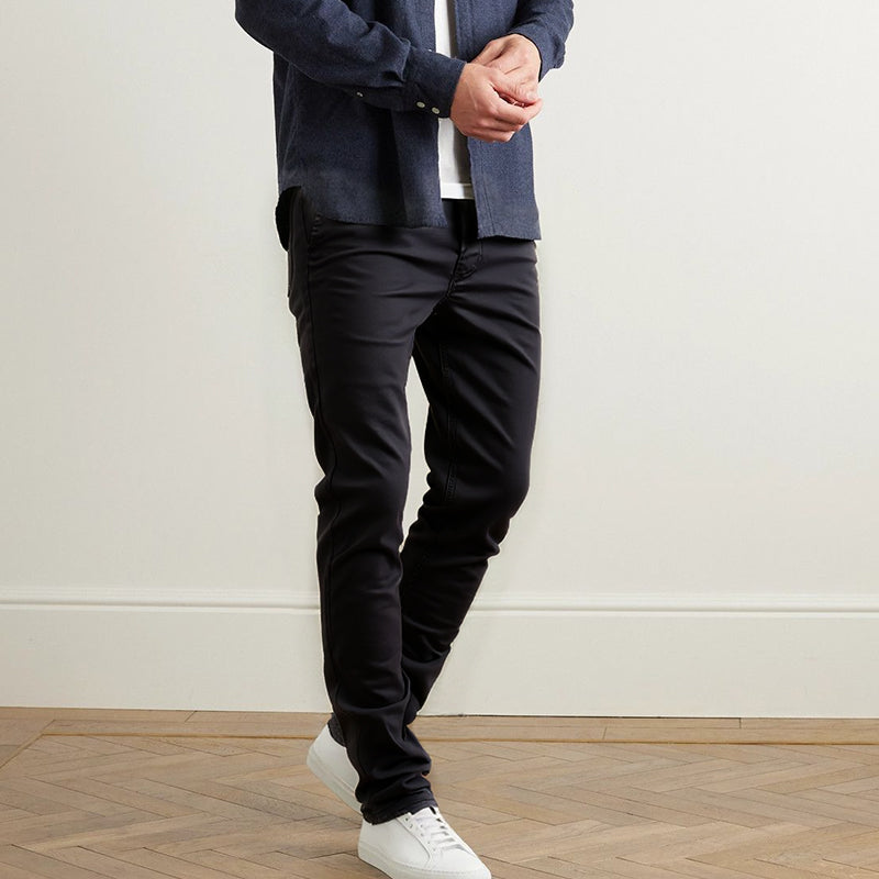 Men’s Casual Slim-Fit Solid Color Pants+Belt ❄️