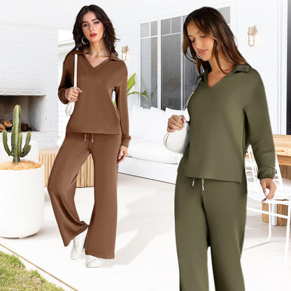 ☁️40% OFF!👍Women's 2 Piece Sets Outfits Casual Long Sleeve Sweatsuits Sets