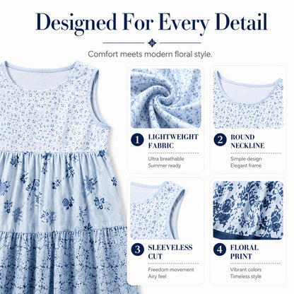 Boho Style Sleeveless Dress For Women
